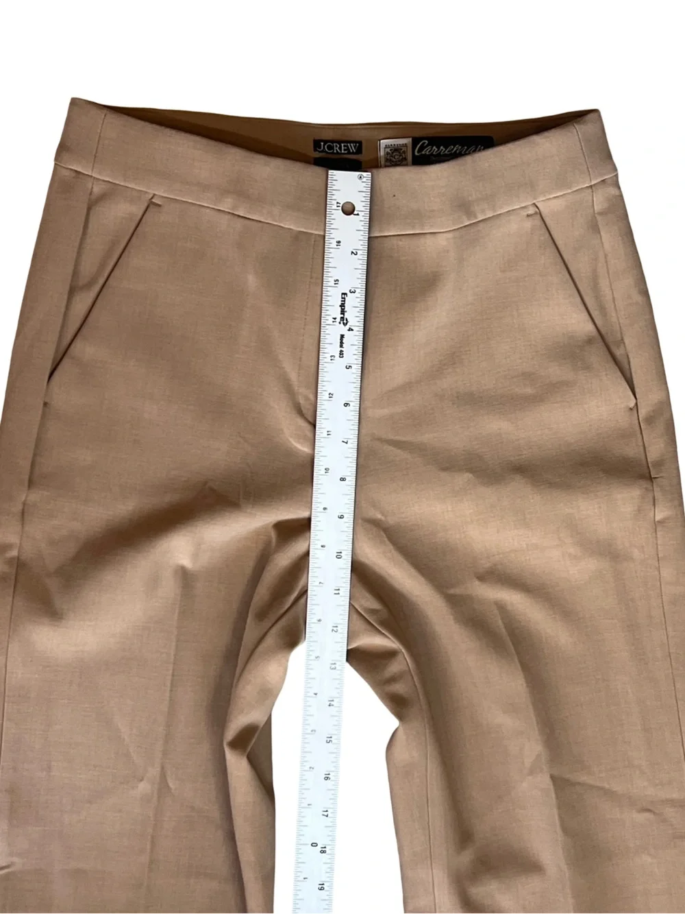 J. Crew Women’s Sz 6 Camel Straight Leg Pants Kate High Rise Four Season Stretch